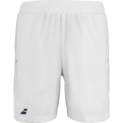 Babolat Play Boys Tennis Shorts - White / 6-8