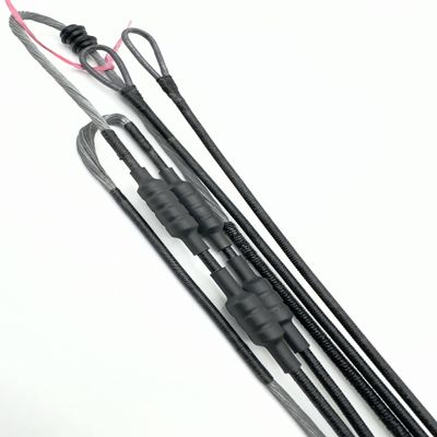 NineFit Basics Carbon One Bowstring Set - Replacement String & Cable Sets - Speed Noks Installed, Blue & Silver, CLO-2-2