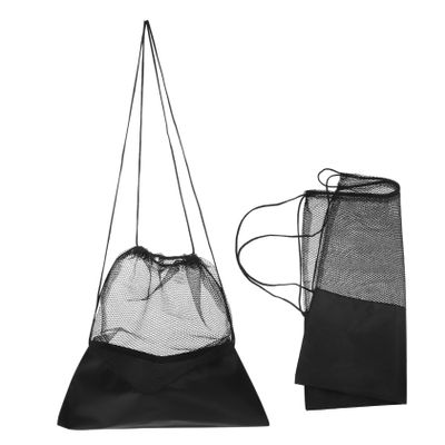 SUPVOX 2pcs Mesh Drawstring Backpack for Sports Portable Single Basketball and Soccer Storage Pouch for Gym Beach and Home Use