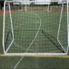 Vallerta Match 12 X 6 Ft. Youth Size Steel Soccer Goal. 2" Diameter Steel Frame +Durable 4mm Net, Ground Stakes, Elastic Clasp & Re-Usable Ties. 12x6 Ft. Practice Aid ((2 NET) 12' X 6' Match Goal) view 2