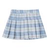 Oyolan Kids Girls Pleated Skirt School Uniform Elastic Stretch Waist Plaid A-line Skirts Tennis Athletic Sportwear Sky Blue 5-6 Years view 1