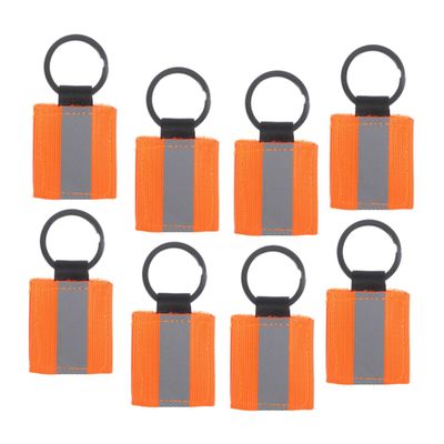 Happyyami 8pcs Reflective Keychain Tag High Visibility Backpack Charm Night Sports Gear