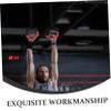 WOONEKY Gymnastics Rings for Boy Girl Indoor Fitness Training Equipment Easy-Install Hanging Circles for Boys Girls Non-Slip Grip Height Home Exercise Tool view 4