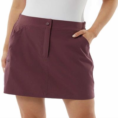 32 Degrees Cool Womens Lightweight Tech Skort (US, Alpha, XX-Large, Regular, Regular, Crushed Violet)