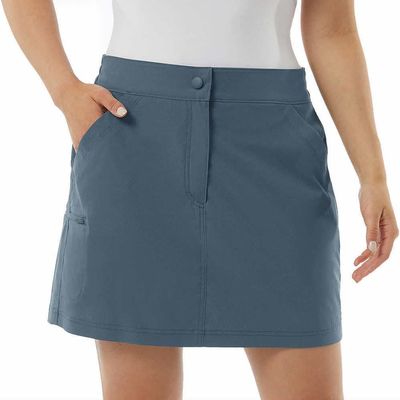 32 Degrees Cool Womens Lightweight Tech Skort (US, Alpha, X-Small, Regular, Regular, Vintage Indigo)