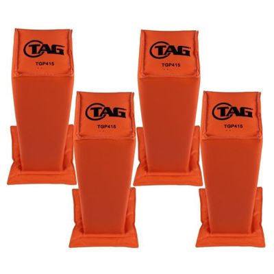 TAG Football Goal Line and End Zone Pylon, Set of 4