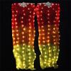 Wjnvfioo Belly Dance LED Fan Accessories Light LED Silk Fans Women LED Light 1 Pair Belly Dance Veil Performance Props view 4