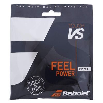 Babolat Touch VS 16g Natural Gut Tennis String, Full Set (8 Sets)