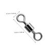 SUPVOX 400pcs Fishing Swivels Connectors Fishing Swivel Connector for Drifting and Trolling Smooth Rotation for Freshwater and view 2
