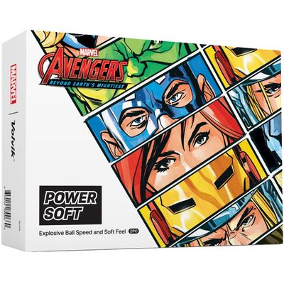 Volvik x Marvel, Power Soft - The Avengers Dozen Golf Balls, White