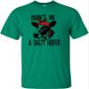 4X-Large Kelly Green Mens Don't Be A Salty Heifer Funny Cow T-Shirt view 2
