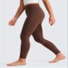 CRZ YOGA Girls Butterluxe Yoga Leggings with Pockets - Athletic Sports Casual Pants High Waist Tights Kids Teen Coffee Brown Large view 4
