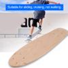 Kqcibz 22Inch Blank Skateboard Deck Natural 55.5X15cm Maple Banana Sliding Cruising Skating Single Rocker Board DIY Decks view 2
