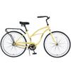 BALINGE 26 Inch Heavy Duty Beach Cruiser Bike for Women Up to 260 Lbs, City Hybrid Bike Single Speed Steel Frame Commuter Bike for Women Men Senior,Anti-Slip Pedal,Pedal BrakeYellow view 2