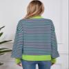 Alsol Lamesa Women's 2026 Fall Winter Mock Neck Long Sleeve Cute Heart Pattern Loose Knit Pullover Sweaters view 4