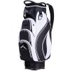 UNIHIMAL Golf Cart Bag with 14-Way Divider Top, Ample Storage Space, Men's Golf Bag with Handles and Umbrella Holder (Black-White) view 1