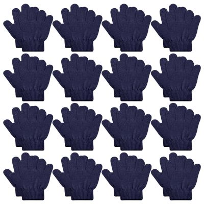 ONESING 16 Pairs Kid Gloves Knitted Children Gloves Bulk For Boys Girls - Stylish and Warm Winter Attachments Mixcolor I