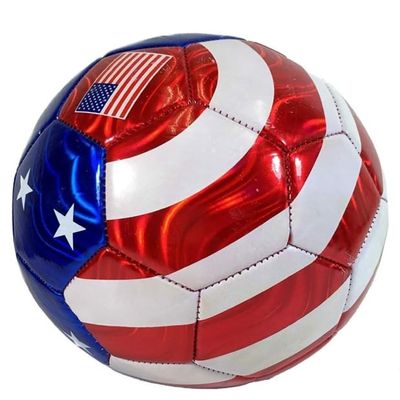 GKGen Soccer Ball USA Flag Design, Size 4, Red White Blue Colors