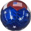 GKGen Soccer Ball USA Flag Design, Size 4, Red White Blue Colors view 2