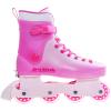 JetHok Inline Skates for Women Girls Adjustable Size, Inlineskates Removable Brake, ABEC-7 Bearings, for Outdoor Indoor Skating Fuchsia Rose Red (Barbie Pink, M,Women's US Size 1 2 3 4) view 1