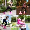 JetHok Inline Skates for Women Girls Adjustable Size, Inlineskates Removable Brake, ABEC-7 Bearings, for Outdoor Indoor Skating Fuchsia Rose Red (Barbie Pink, M,Women's US Size 1 2 3 4) view 3