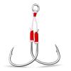 Fish Hooks  2pair Flat Hook Fishing Lure Assist Hook Slow Jigging Cast Double High Carbon Steel Barbed Jig Hooks for Pond view 1
