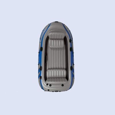 CukUJH Three Person Folding Inflatable Boat, Professional Fishing Boat, Inflatable Rowboat, Including Paddles and Pumps,