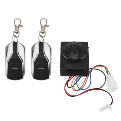 Kqcibz Ebike Alarm Control Box Smart Induction Wireless Remote Universal Waterproof Electric Bike Replacement 36V 48V 60V 72V, Black