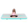 Bitodd Portable Inflatable Air Gymnastics Mat, Training Mats Gymnastics Tracks with Electric Air Pump, Multifunctional Exercise Mat for Home Use,Training Cheerleading, Yoga Water (Green) view 1