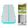 Bitodd Portable Inflatable Air Gymnastics Mat, Training Mats Gymnastics Tracks with Electric Air Pump, Multifunctional Exercise Mat for Home Use,Training Cheerleading, Yoga Water (Green) view 2