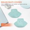 Kqcibz 1 Pair Roller Skates Toe Cap Guards Protectors PU Roller Skate Cap with 4 Holes Toe Cap Guard Protectors Green view 3