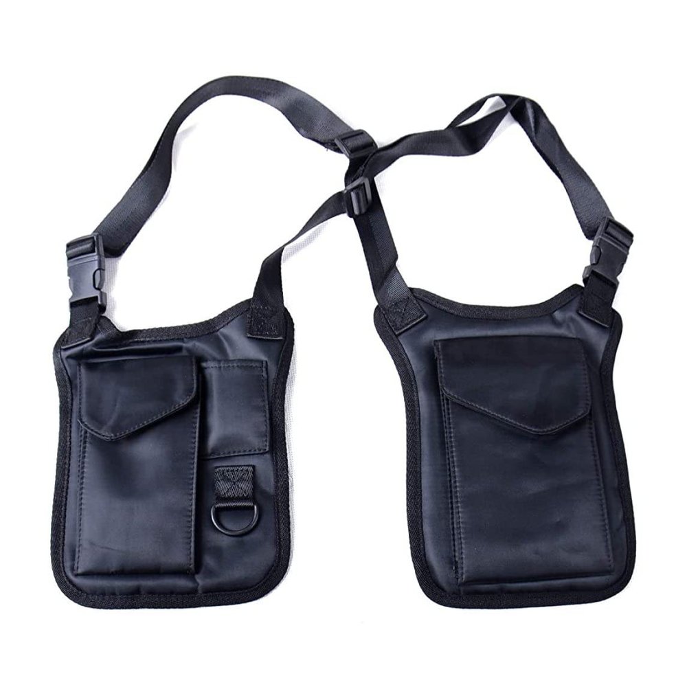 Cndiyald Concealed Storage Bag Holster Men's Left Right Nylon Shoulder Bag Anti-Theft Bag Chest Bag Wrist Strap