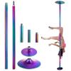 Dance Pole Exercise Club Dance Pole Replacement - Spin and Static Dancing Pole for Home Apartment Club, Height Adjustable Stripper Pole for 7ft 8ft 9ft 10ft 11ft 11.5ft 12ft 12.5ft High Ceiling, Loads view 1