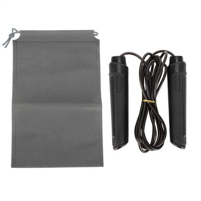 Adjustable Steel Wire Skipping Cord Fitness Equipment for Men Women Unisex Field Home Gym Beach Black