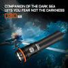 ACEBEAM D20 2200 High Lumens Dive Light Rechargeable, 200 Meters Underwater Depth Scuba Diving Flashlight, 500 Meters Beam Distance Diving Light, 3 Mode Scuba Dive Safety Light for Diving, Searching view 2