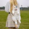 Chongker Cat Shaped Backpack - Handcrafted Stuffed Animals Plush Bag with Adjustable Shoulder, Crossbody, and Handbag Straps (Light Calico Backpack) view 2