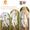 Chongker Cat Shaped Backpack - Handcrafted Stuffed Animals Plush Bag with Adjustable Shoulder, Crossbody, and Handbag Straps (Light Calico Backpack) view 3