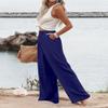 Bbkkuck Womens Wide Leg Work Palazzo Pants High Waisted Button Down Business Casual Trousers with Pockets view 3