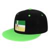 MULIHU Flag of Lajas (Pr) Snapback Hat Flat Bill Hat Baseball Cap for Men Women Flat Brim Hats Green view 1