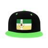 MULIHU Flag of Lajas (Pr) Snapback Hat Flat Bill Hat Baseball Cap for Men Women Flat Brim Hats Green view 2