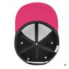 Vintage Skeleton with Coffin and Scythe Snapback Hat Flat Bill Hat Baseball Cap for Men Women Flat Brim Hats Pink view 3