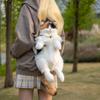 Chongker Cat Shaped Backpack - Handcrafted Stuffed Animals Plush Bag with Adjustable Shoulder, Crossbody, and Handbag Straps (Dark Calico Backpack) view 2