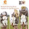 Chongker Cat Shaped Backpack - Handcrafted Stuffed Animals Plush Bag with Adjustable Shoulder, Crossbody, and Handbag Straps (Dark Calico Backpack) view 3
