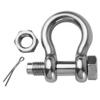 MEMUME Stainless Steel D Ring Shackles 1/4 5/16 3/8 1/2 inch 316 SS Heavy Duty Boat Anchor Shackle Marine Grade Bow Shackles with Cotter Pins (3/8 inch 4 Pack(Bolt Diameter 1/2 inch)) view 3