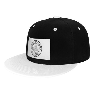 MULIHU Warren Seal Snapback Hat Flat Bill Hat Baseball Cap for Men Women Flat Brim Hats White