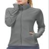 KPSUN Women's UPF 50+ UV Sun Protection Clothing Long Sleeve Athletic Hiking Shirts Lightweight SPF Zip Up Outdoor Jacket(darkgrey,2XL) view 1