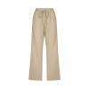 SHAOBGE Womens Plus Size Capris, Clearance,Capri Pants for Women Casual 2024 Summer Drawstring Elastic High Waist Linen Pants Straight Wide Leg Lounge Capris2-KhakiLarge view 3