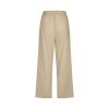 SHAOBGE Womens Plus Size Capris, Clearance,Capri Pants for Women Casual 2024 Summer Drawstring Elastic High Waist Linen Pants Straight Wide Leg Lounge Capris2-KhakiLarge view 4