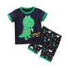 AMIMOJY sales today clearance Baby Boys Summer Clothes Child Dinosaur Cartoon Prints T Shirt Short Sleeve Tops Casual Pants Cotton Outfit Set 16Pcs pumpkin outfits for women, B-green view 1