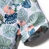 AMIMOJY deals of the day clearance Boys Hawaiian Summer Clothes 2024 Toddler Tree Floral Prints T Shirt Crewneck Tops Child Kids Beach Shorts 81Pcs Set mom and baby girl matching outfits, D-grey view 2